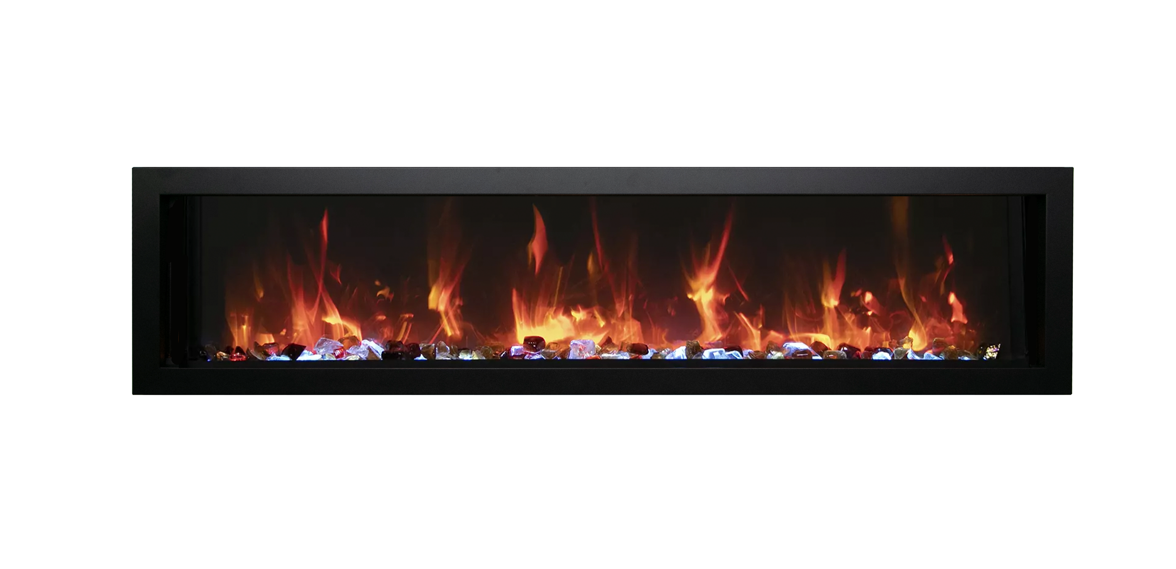 Wall Mount Xtraslim Electric  -65" Electric Fireplace, Featuring a  MultiFunction  Remote Control, Multi Speed Flame Motor