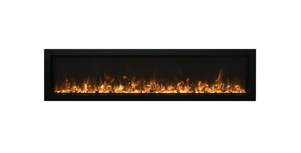 Symmetry Xtraslim Smart Electric  -50" WiFi Enabled Fireplace, Featuring a  MultiFunction  Remote Control, Multi Speed Flame Motor