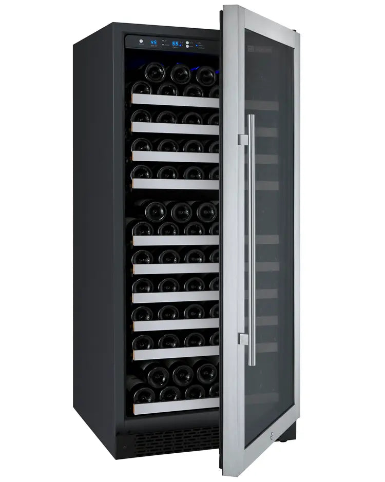 Allavino FlexCount Series 128 Bottle Single Zone Built-in Wine Refrigerator with Stainless Steel Door - Right Hinge