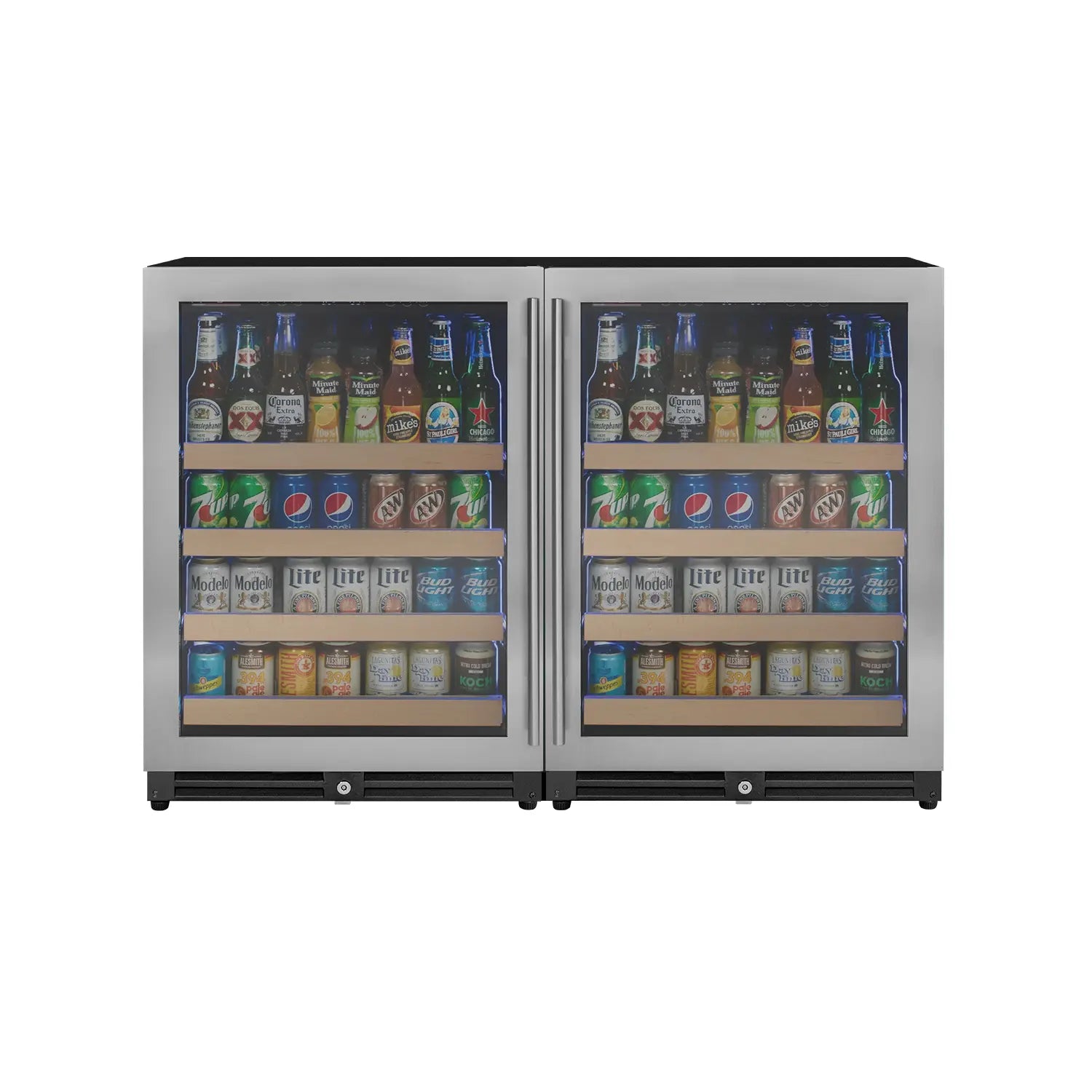 Allavino Reserva Series Stainless Steel Side-by-Side Beverage Center