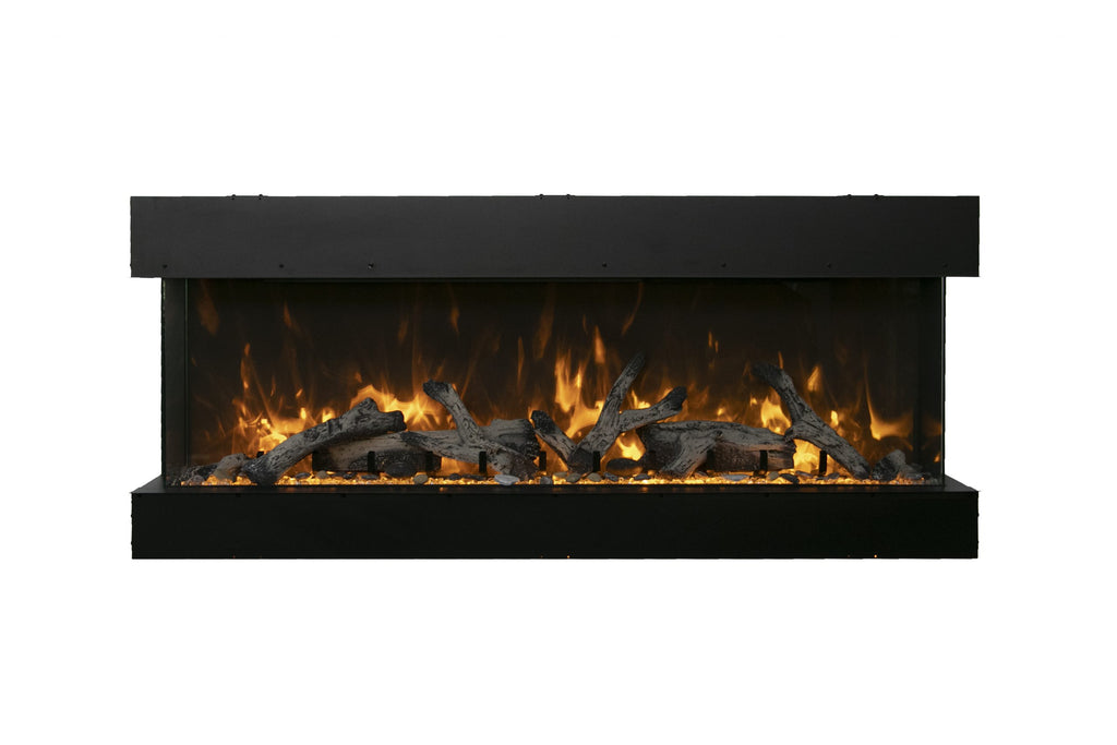 Tru View Deep Smart Electric - 60" Indoor / Outdoor WiFi Enabled 3 Sided Fireplace Featuring a depth of 14 1/4", MultiFunction Remote Control, Multi Speed Flame Motor, and a Selection of Media Options