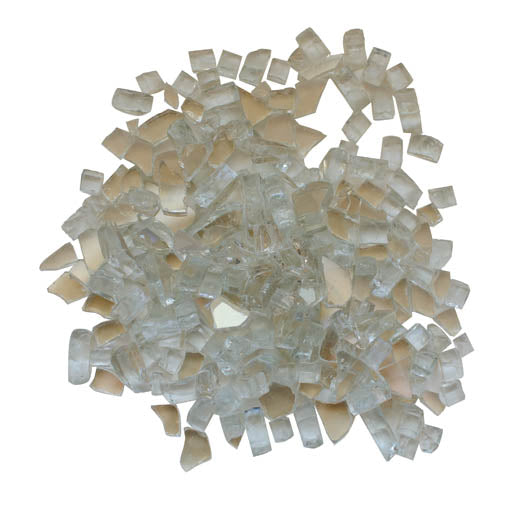 1/4" Clear Reflective Fireglass - 5lbs