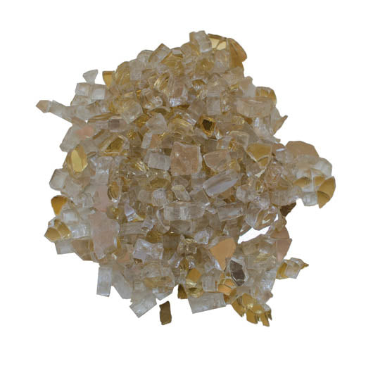 1/2" Champagne Reflective Fireglass - 5lbs