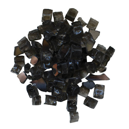 1/2" Dark Grey Reflective Fireglass - 5lbs