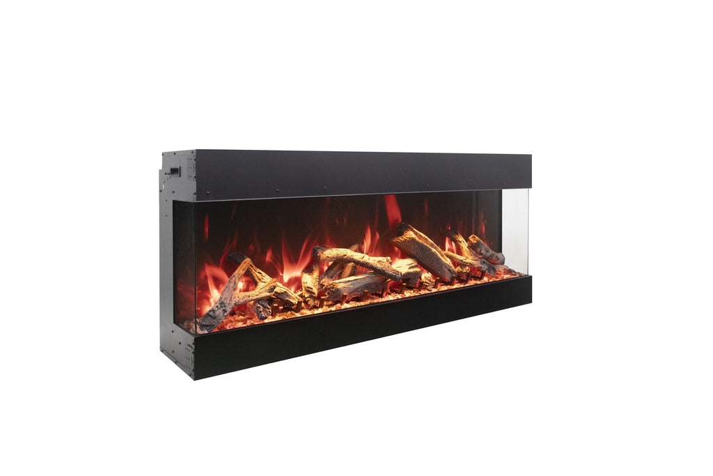 Tru View Bespoke - 65" Indoor / Outdoor 3 Sided Electric Fireplace Featuring a 20" Height, WiFi Compatibility, Bluetooth Connectivity, Multi Function Remote, and a Selection of Media Options