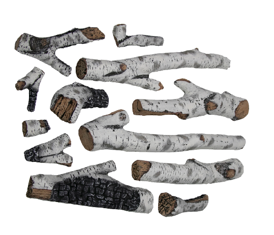 BIRCH - 12 large logs.  Recommended for TRD 38", 44", 48", Tru View XL, Tru View XT-XL, Panorama -BI Deep XT, SYM XT