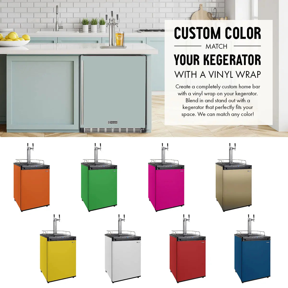 Kegco 24-Inch Single Faucet Built-In Kegerator - Outdoor