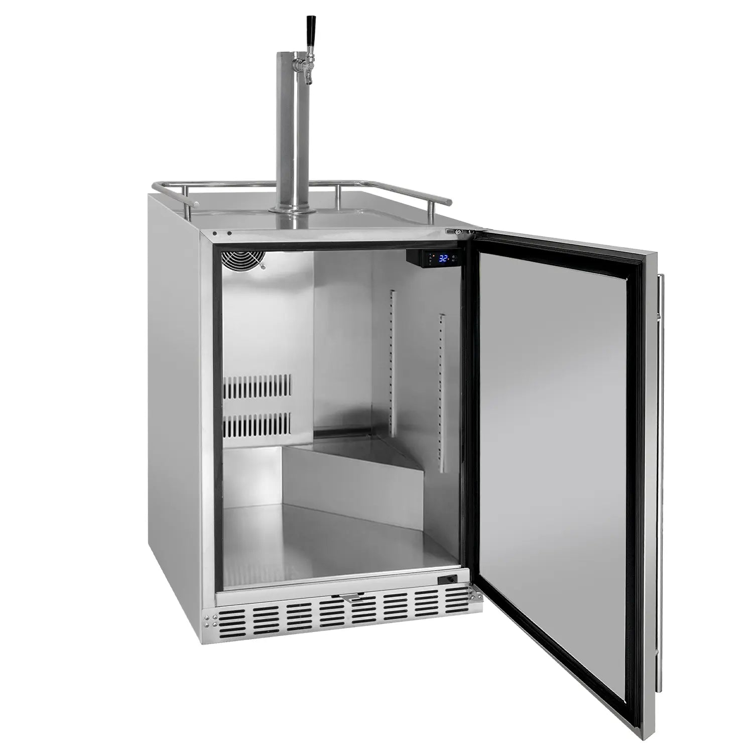 Kegco 24-Inch Single Faucet Built-In Kegerator - Outdoor