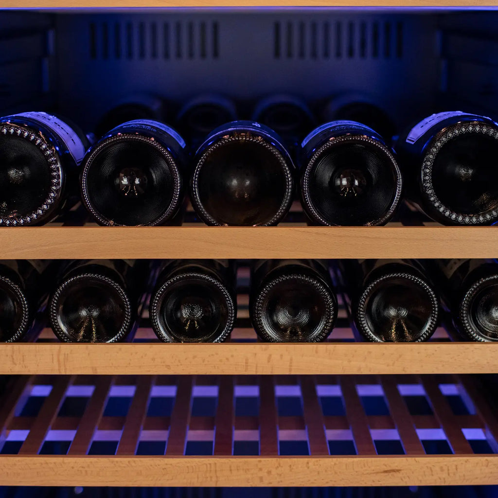 Allavino 185 Bottle Single Zone Wine Vault with Solid Black Right Hinge Door