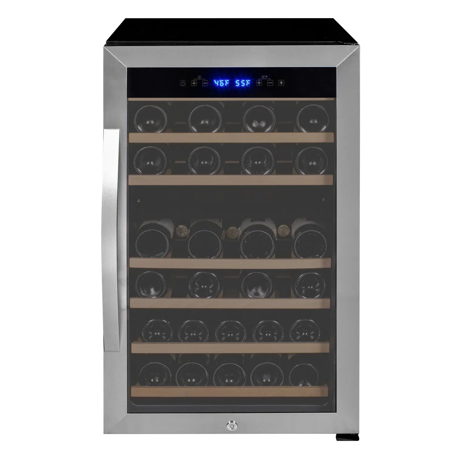 Allavino Cascina Series 50 Bottle Single Zone Freestanding Wine Cooler Refrigerator with Stainless Steel Door