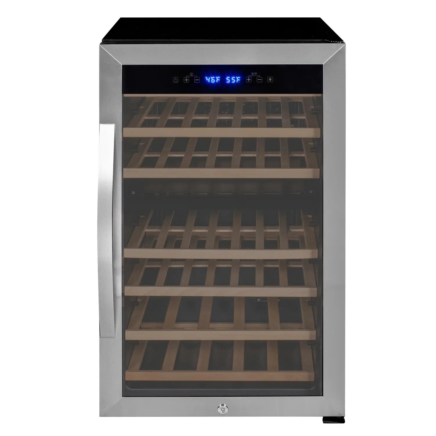 Allavino Cascina Series 50 Bottle Single Zone Freestanding Wine Cooler Refrigerator with Stainless Steel Door