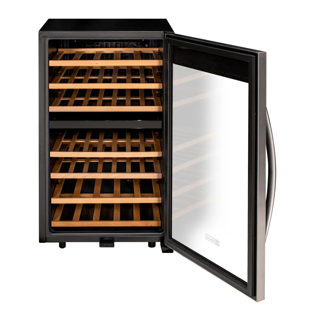 Allavino Cascina Series 50 Bottle Single Zone Freestanding Wine Cooler Refrigerator with Stainless Steel Door