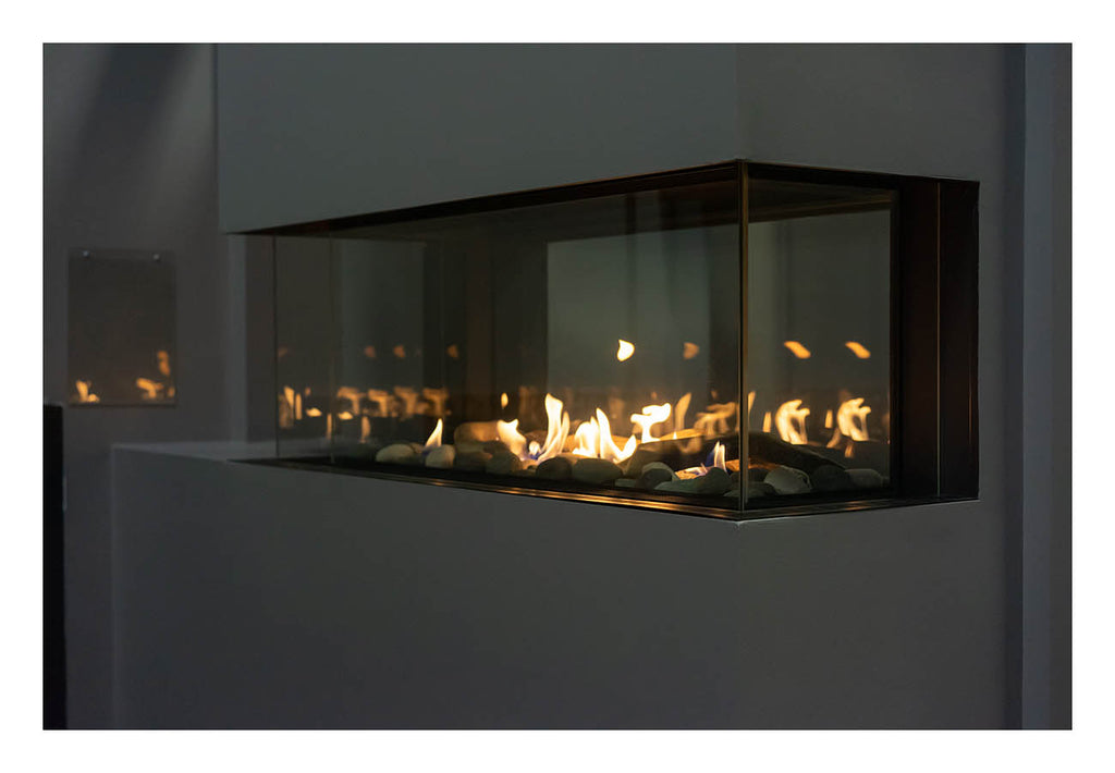 48" 4 Sided See Through Natural Gas Fireplace