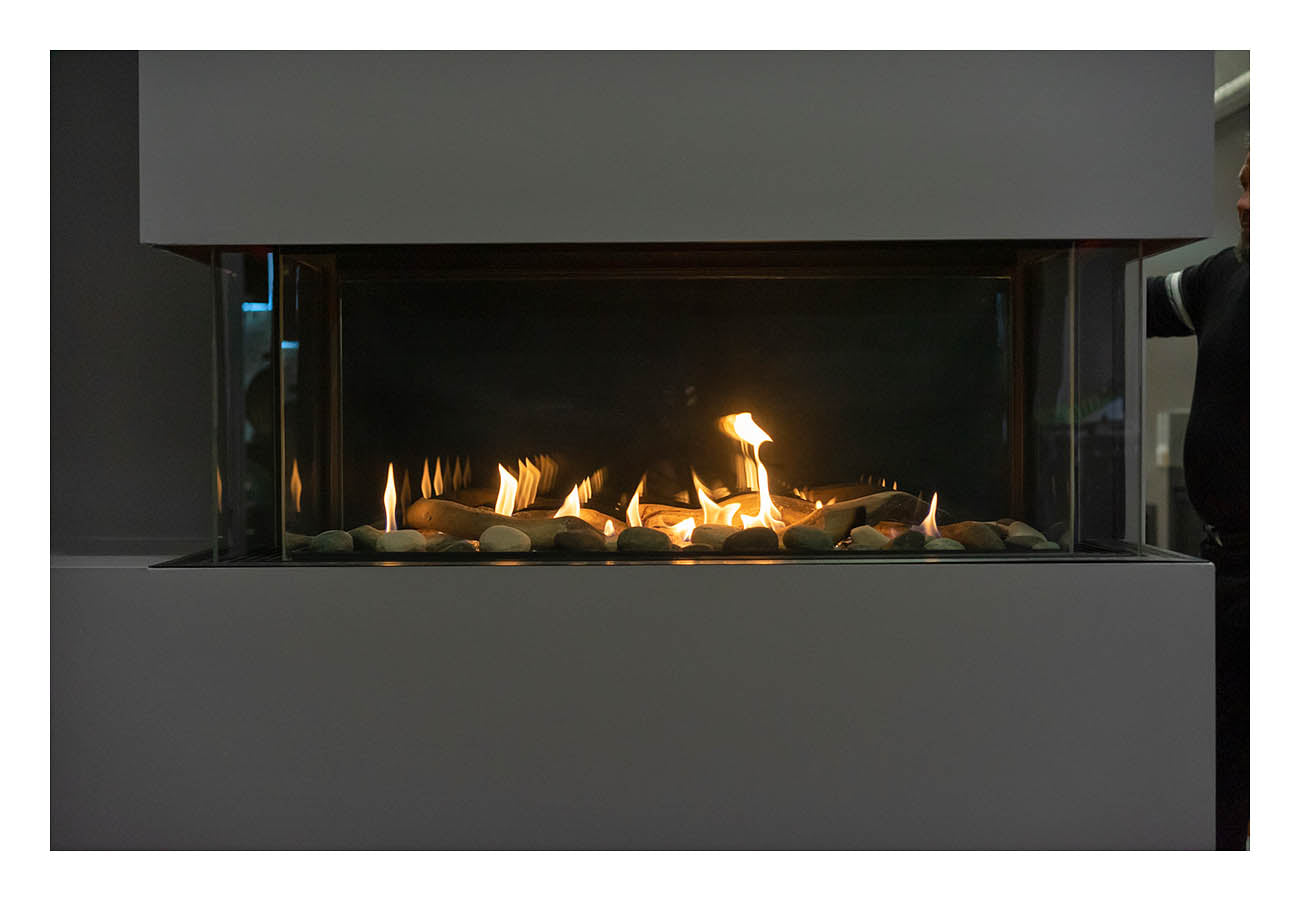 48" 4 Sided See Through Natural Gas Fireplace