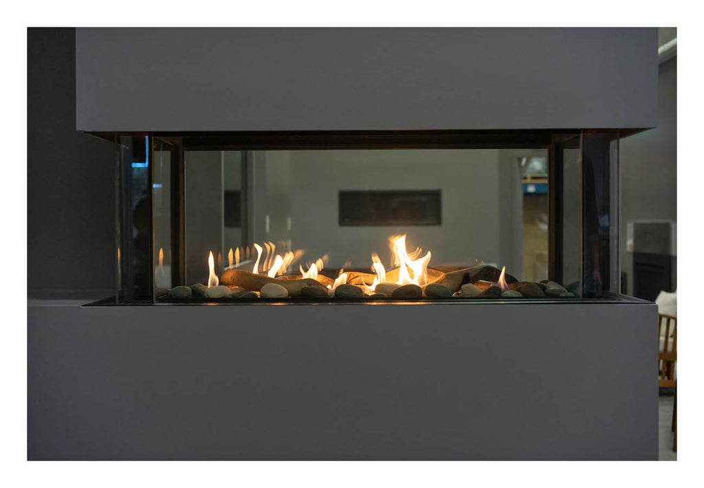 48" 4 Sided See Through Natural Gas Fireplace