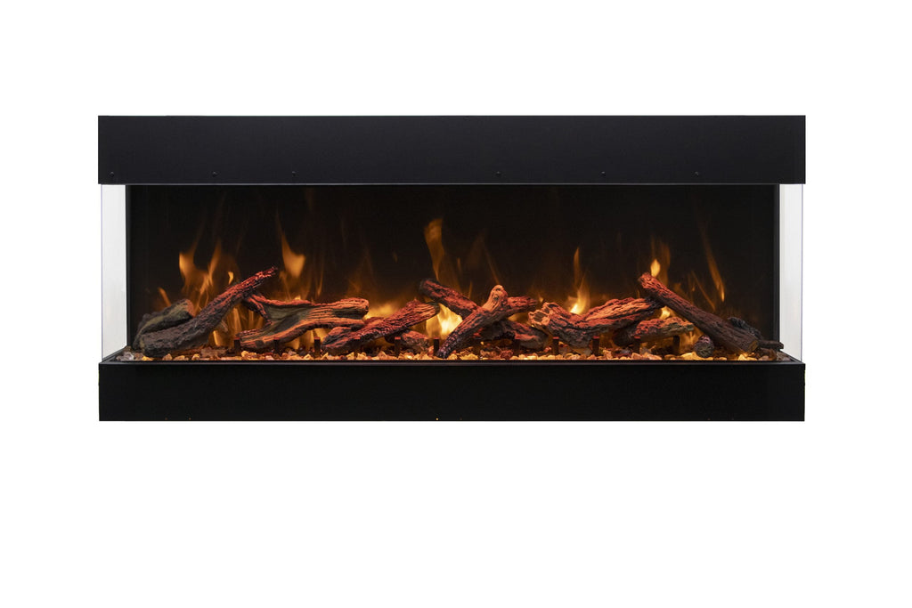 Tru View Bespoke - 65" Indoor / Outdoor 3 Sided Electric Fireplace Featuring a 20" Height, WiFi Compatibility, Bluetooth Connectivity, Multi Function Remote, and a Selection of Media Options