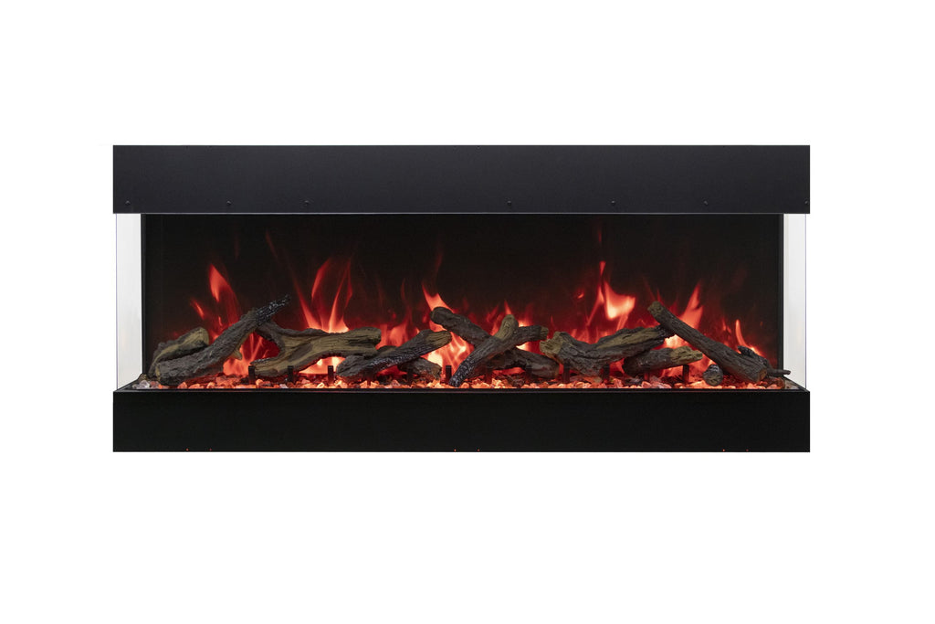 Tru View Bespoke - 65" Indoor / Outdoor 3 Sided Electric Fireplace Featuring a 20" Height, WiFi Compatibility, Bluetooth Connectivity, Multi Function Remote, and a Selection of Media Options
