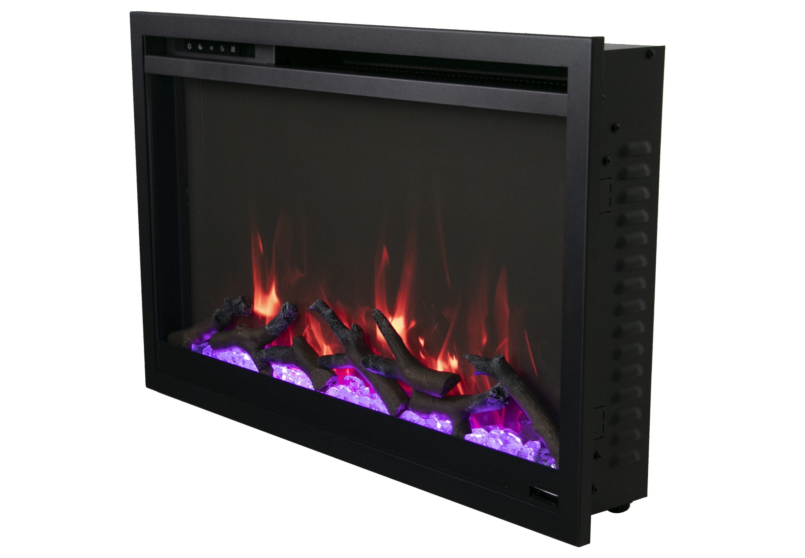 CLASSIC- Xtraslim Smart Electric  -26" WiFi Enabled Fireplace, Featuring a  MultiFunction  Remote Control, Multi Speed Flame Motor