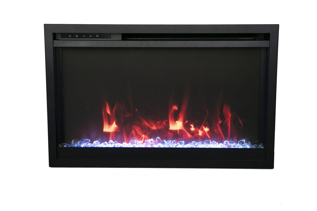 CLASSIC- Xtraslim Smart Electric  -30" WiFi Enabled Fireplace, Featuring a  MultiFunction  Remote Control, Multi Speed Flame Motor