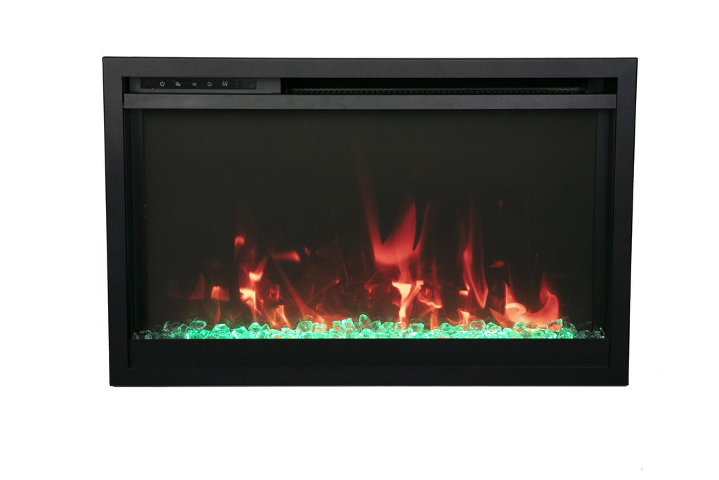 CLASSIC- Xtraslim Smart Electric  -26" WiFi Enabled Fireplace, Featuring a  MultiFunction  Remote Control, Multi Speed Flame Motor