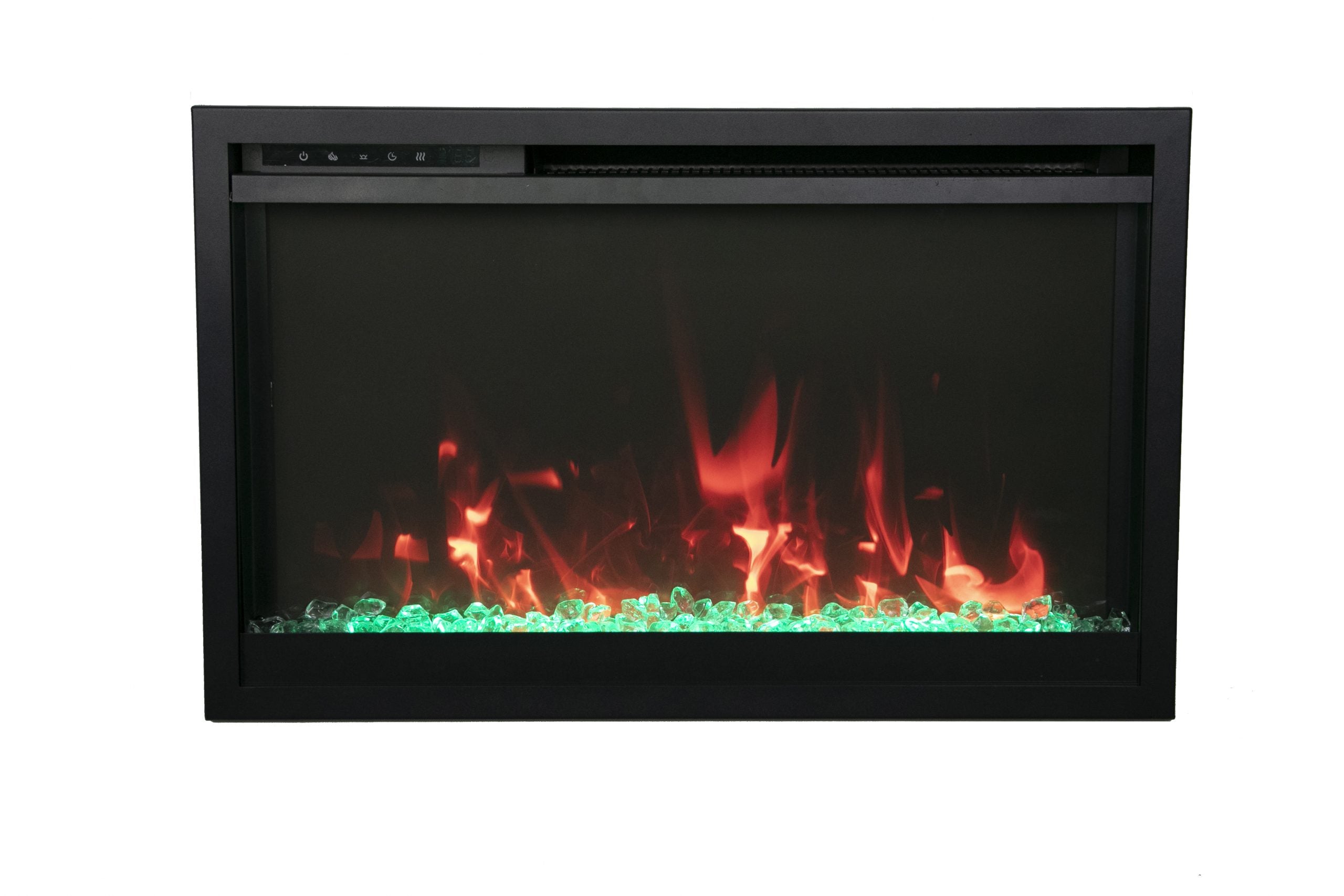 CLASSIC- Xtraslim Smart Electric  -26" WiFi Enabled Fireplace, Featuring a  MultiFunction  Remote Control, Multi Speed Flame Motor