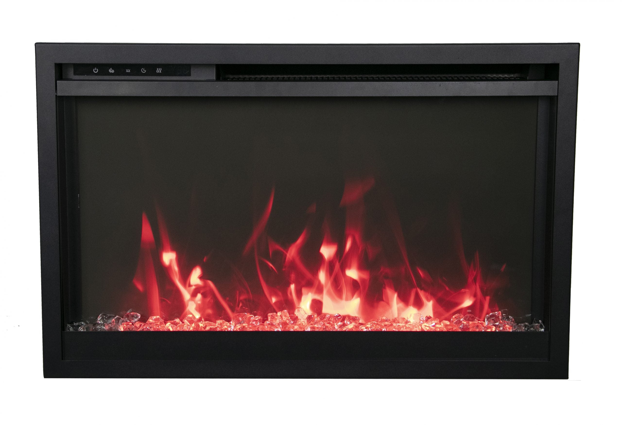 CLASSIC- Xtraslim Smart Electric  -33" WiFi Enabled Fireplace, Featuring a  MultiFunction  Remote Control, Multi Speed Flame Motor