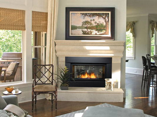 36" Natural Gas See-thru direct vent linear fireplace
