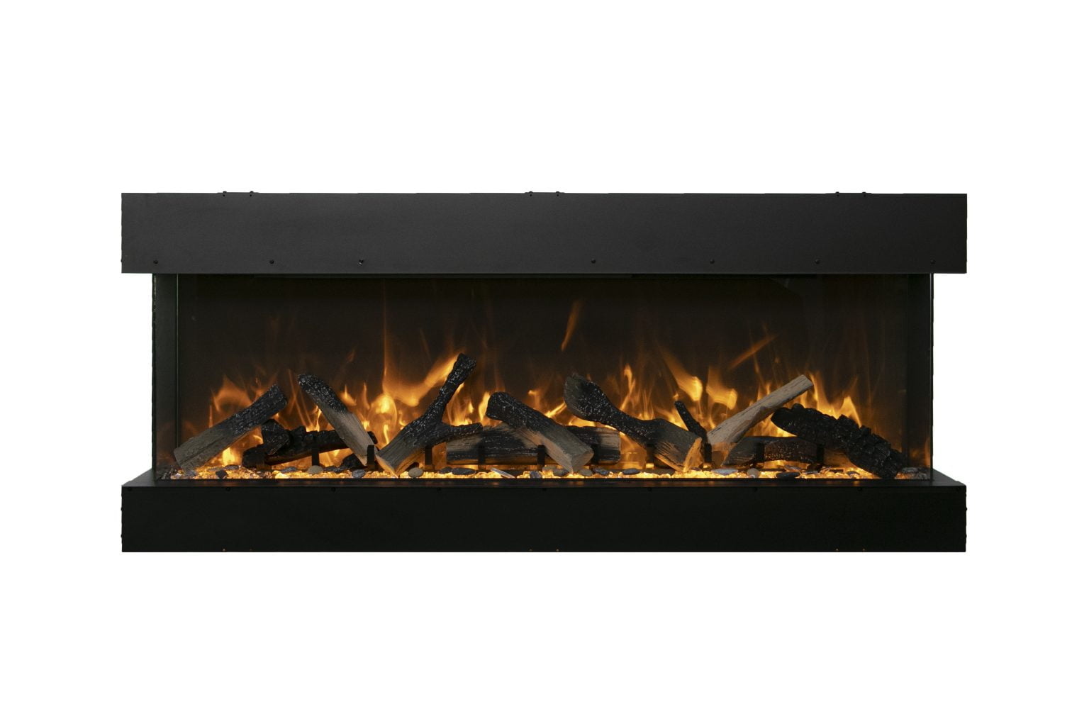 SPLIT LOG - 16 Piece Deluxe Media Kit Includes: 16 logs, stones, pebbles & embers