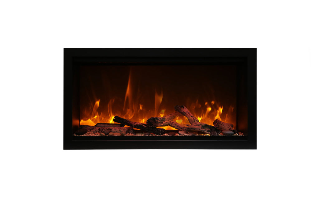 Symmetry Xtra Tall Smart Electric  88" Indoor / Outdoor WiFi Enabled Fireplace, Featuring a MultiFunction Remote Control , Multi Speed Flame Motor, and a Selection of Media Options