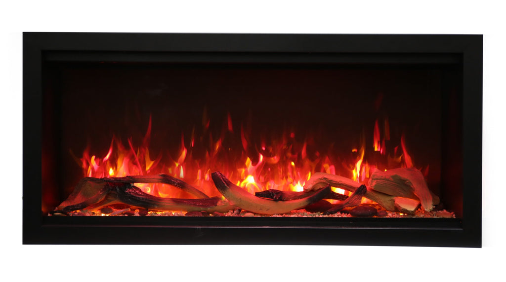 Symmetry Xtra Tall Smart Electric  88" Indoor / Outdoor WiFi Enabled Fireplace, Featuring a MultiFunction Remote Control , Multi Speed Flame Motor, and a Selection of Media Options