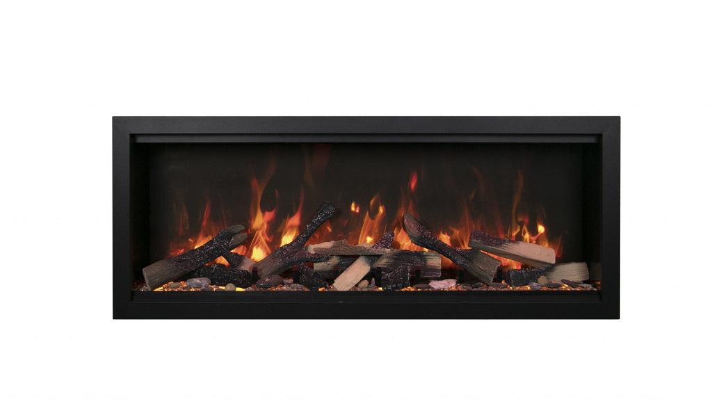 Symmetry Xtra Tall Smart Electric  88" Indoor / Outdoor WiFi Enabled Fireplace, Featuring a MultiFunction Remote Control , Multi Speed Flame Motor, and a Selection of Media Options