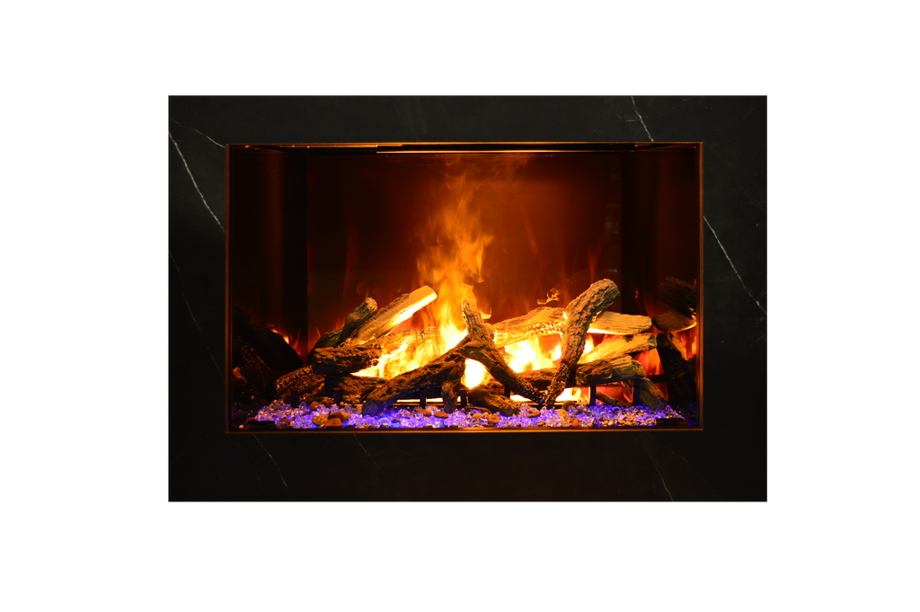 Amantii Signature 38" Built In Electric Fireplace with patented Optimyst technology by Dimplex, WiFi and Bluetooth Connectivity, Programmable Remote, Multi Speed Flame Motor, and a Selection of Media Options