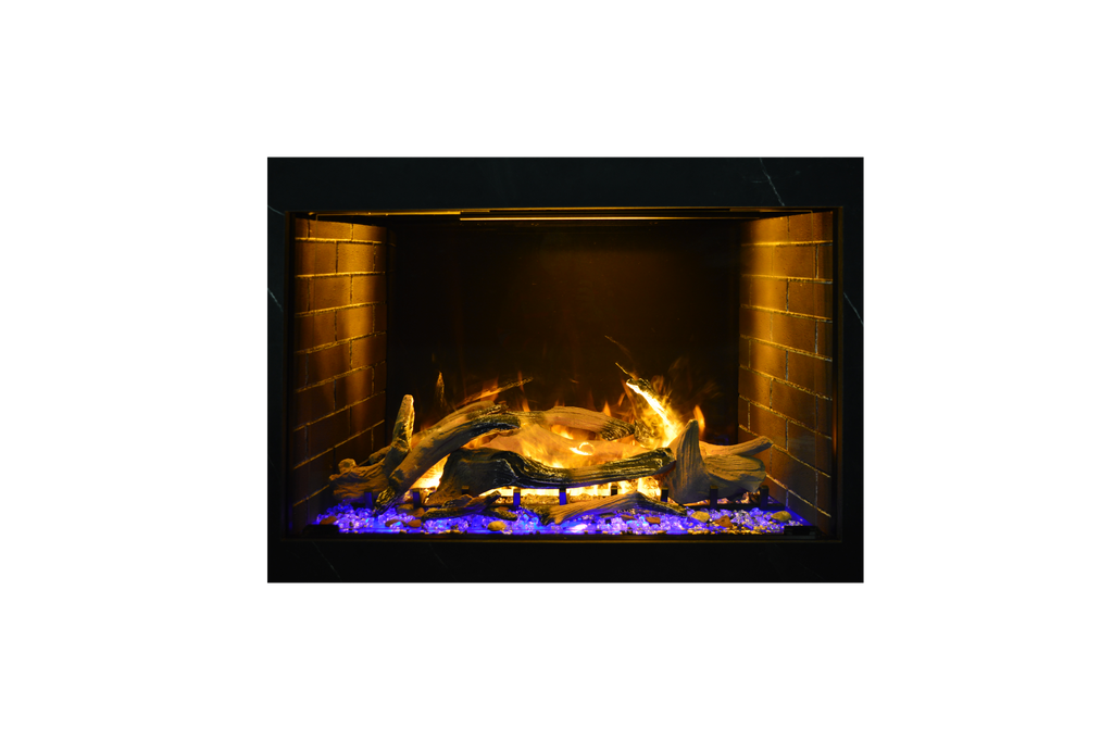 Amantii Signature 38" Built In Electric Fireplace with patented Optimyst technology by Dimplex, WiFi and Bluetooth Connectivity, Programmable Remote, Multi Speed Flame Motor, and a Selection of Media Options