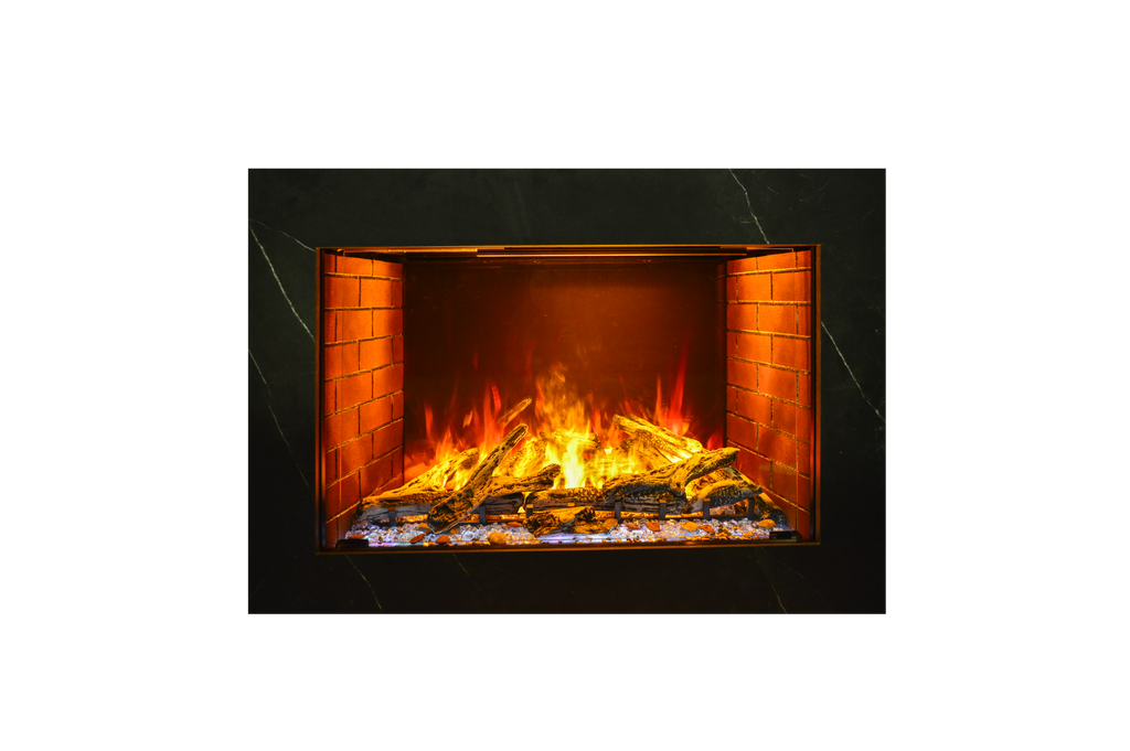 Amantii Signature 38" Built In Electric Fireplace with patented Optimyst technology by Dimplex, WiFi and Bluetooth Connectivity, Programmable Remote, Multi Speed Flame Motor, and a Selection of Media Options