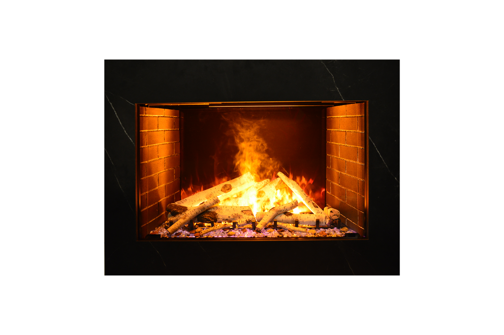 Amantii Signature 38" Built In Electric Fireplace with patented Optimyst technology by Dimplex, WiFi and Bluetooth Connectivity, Programmable Remote, Multi Speed Flame Motor, and a Selection of Media Options