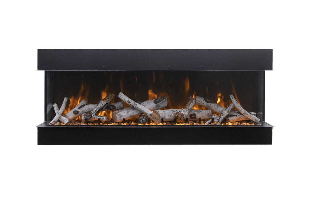 Tru View Deep Smart Electric - 60" Indoor / Outdoor WiFi Enabled 3 Sided Fireplace Featuring a depth of 14 1/4", MultiFunction Remote Control, Multi Speed Flame Motor, and a Selection of Media Options