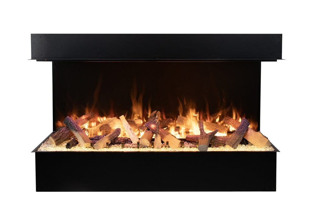 Amantii Signature 75" Indoor/Outdoor 3 Sided Built In Electric Fireplace, WiFi and Bluetooth Connectivity, Programmable Remote, Multi Speed Flame Motor, recommend to order 3 Optimyst ® Cassette 20 with this unit. Optional media kits sold separately
