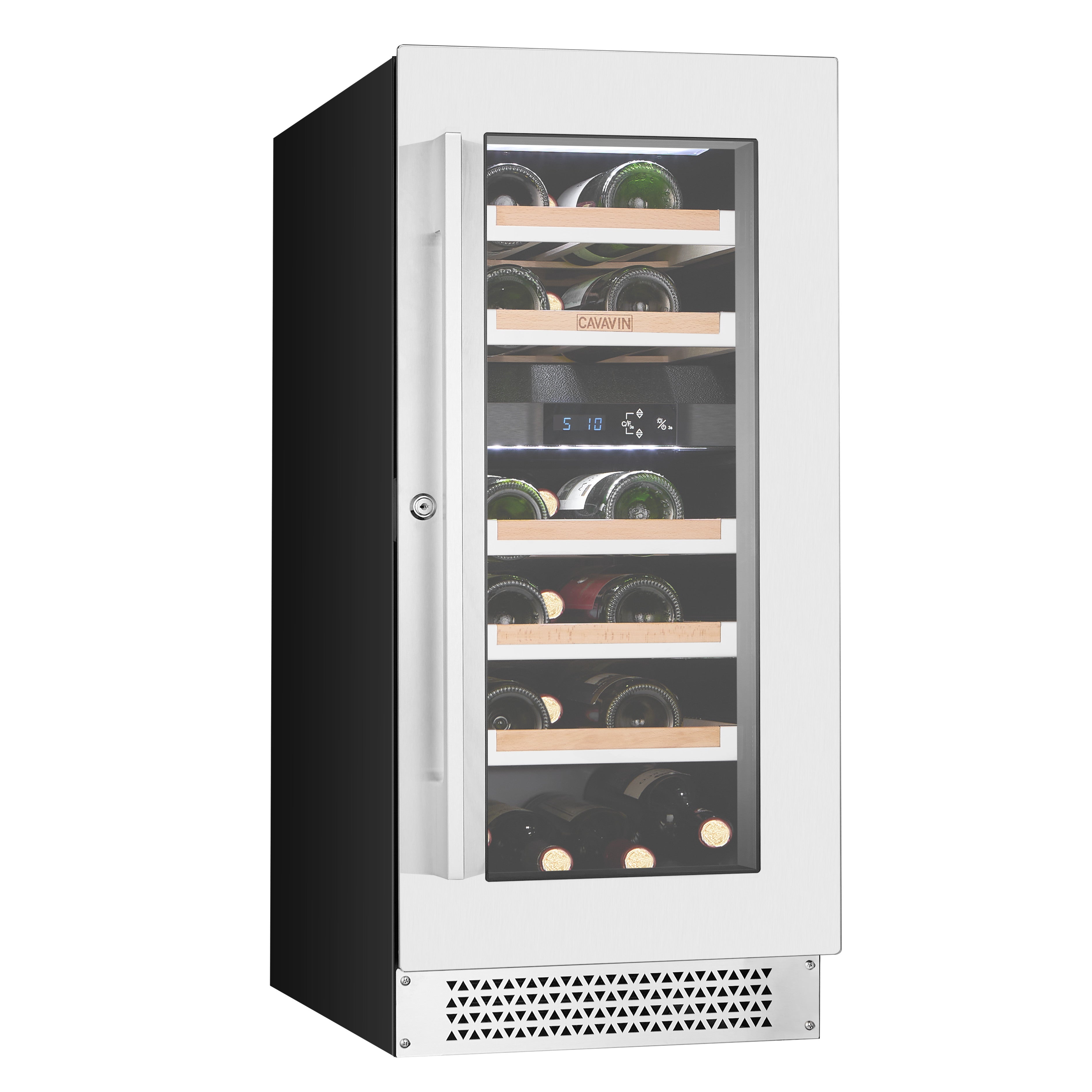 Cavavin Vinoa V-024WDZ-V2 – 24-Bottle Black Cabinet