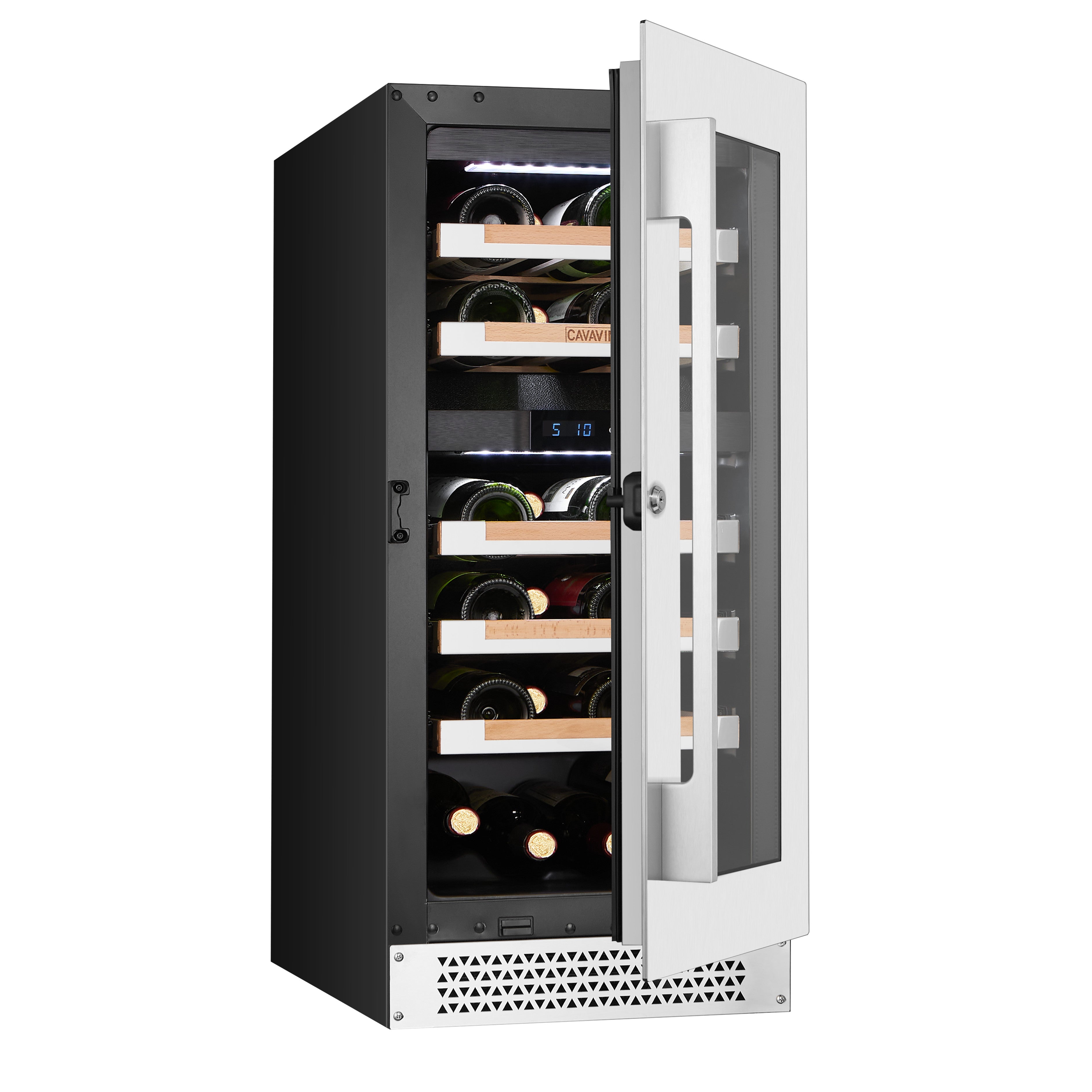 Cavavin Vinoa V-024WDZ-V2 – 24-Bottle Black Cabinet