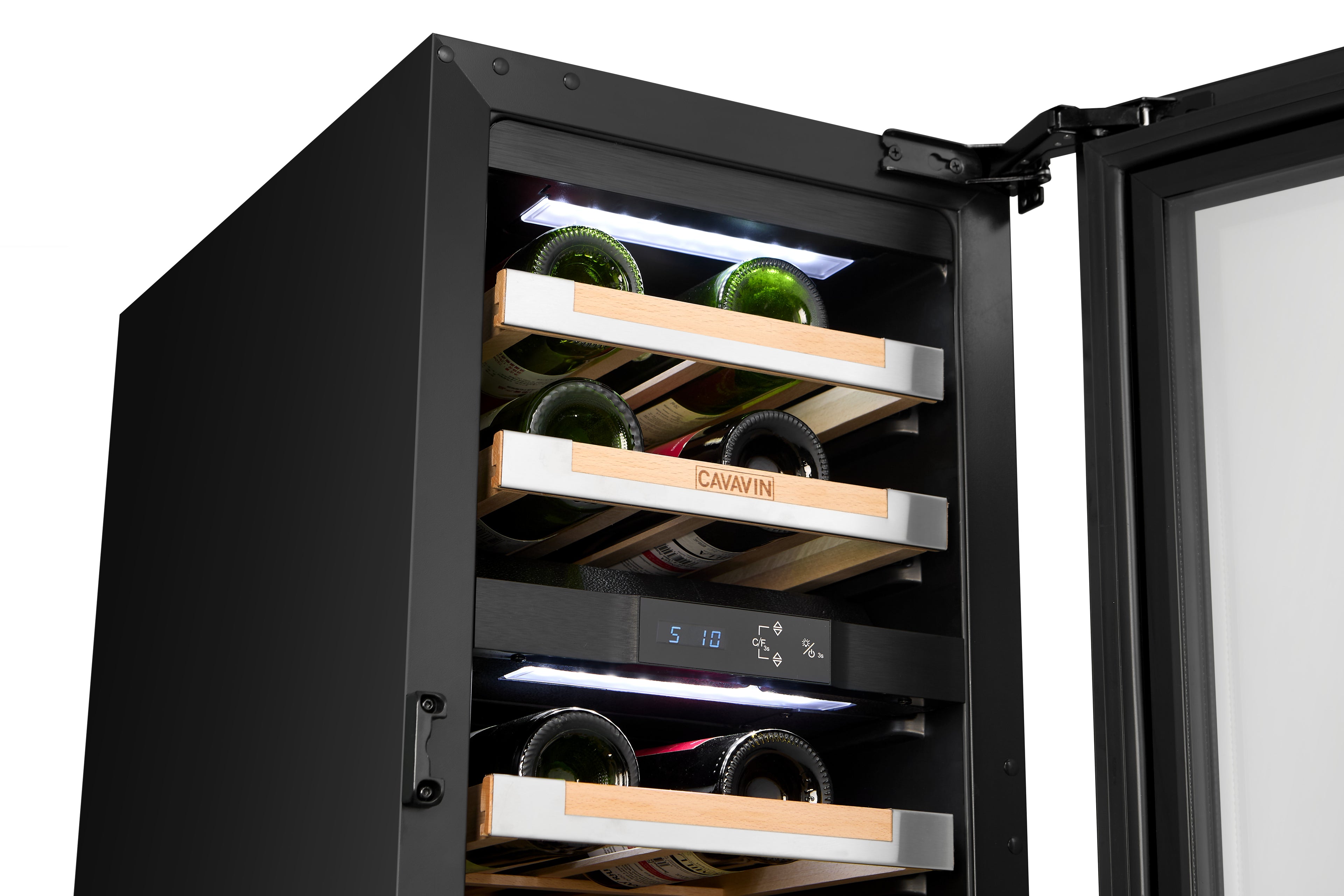 Cavavin Vinoa V-024WDZ-V2 – 24-Bottle Black Cabinet