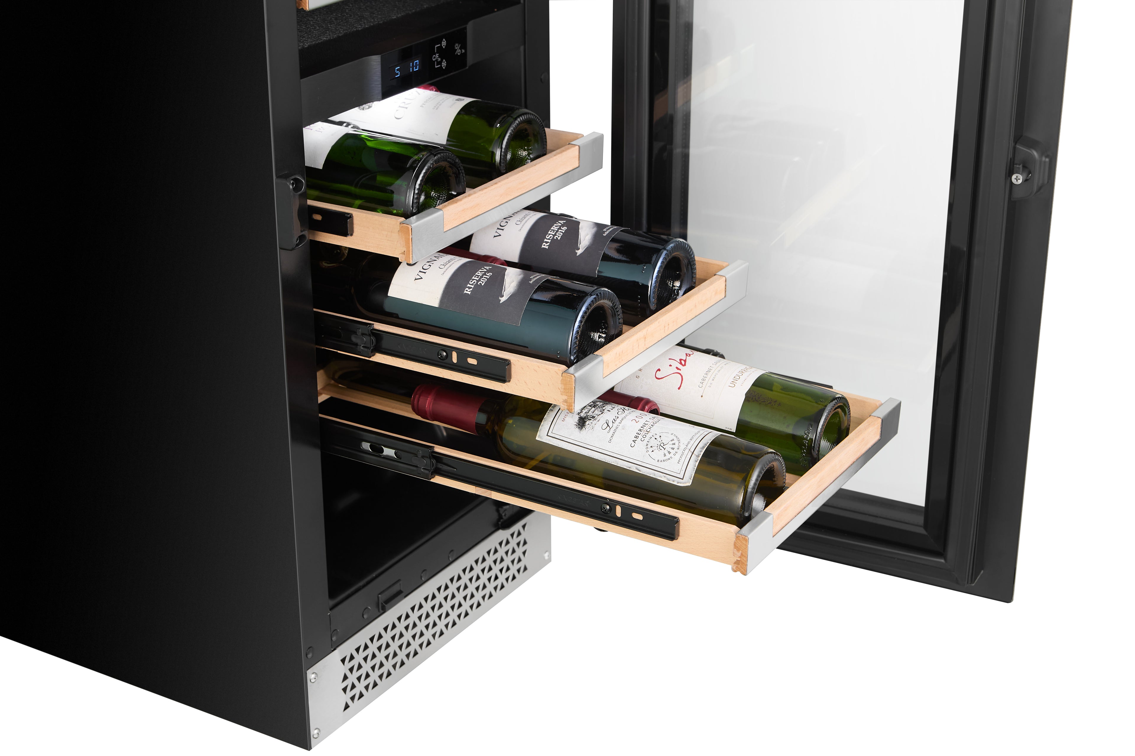 Cavavin Vinoa V-024WDZ-V2 – 24-Bottle Black Cabinet