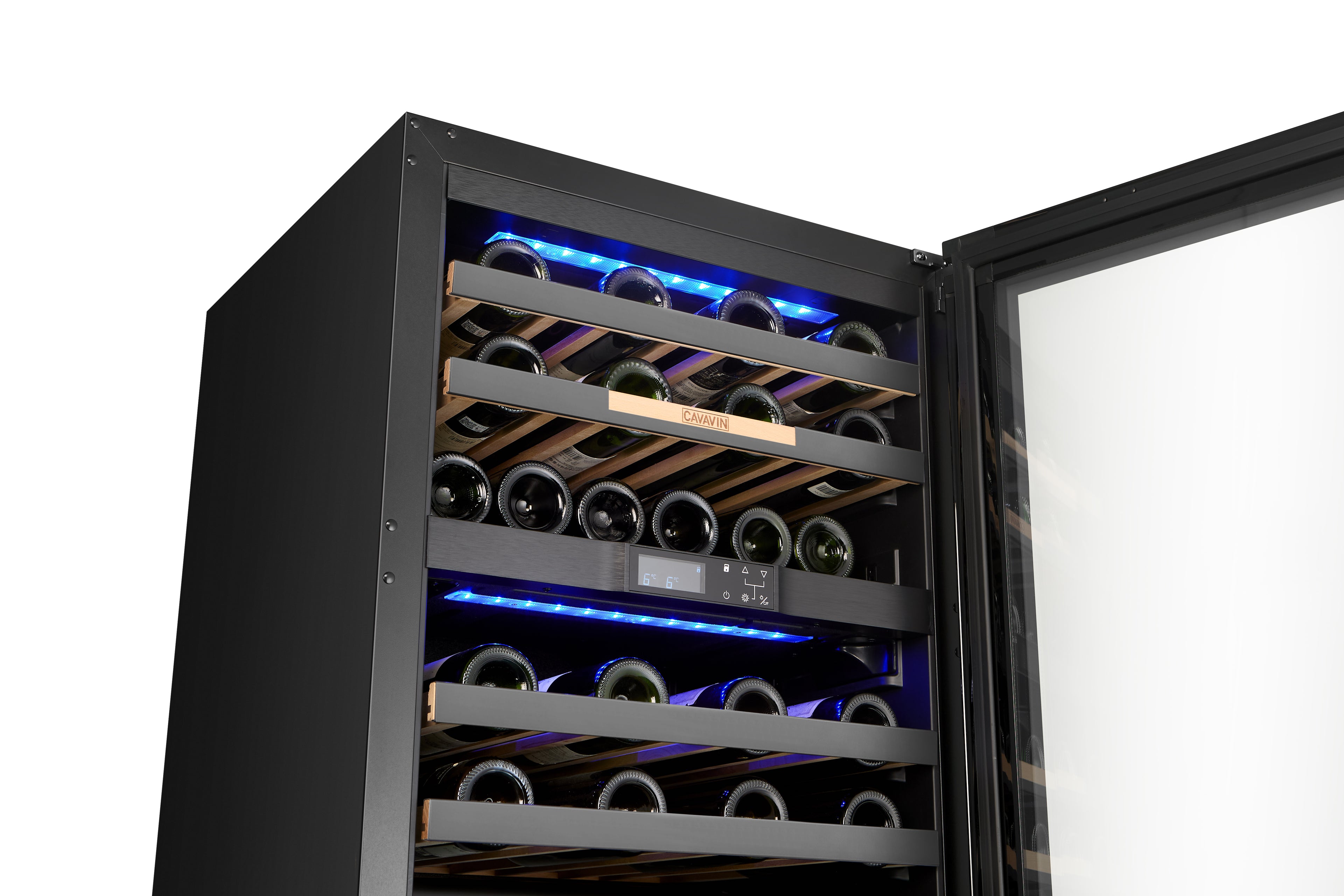 Cavavin Vinoa V-041WBVCFGG – 41-Bottle Wine Cellar (Grey Full Glass)