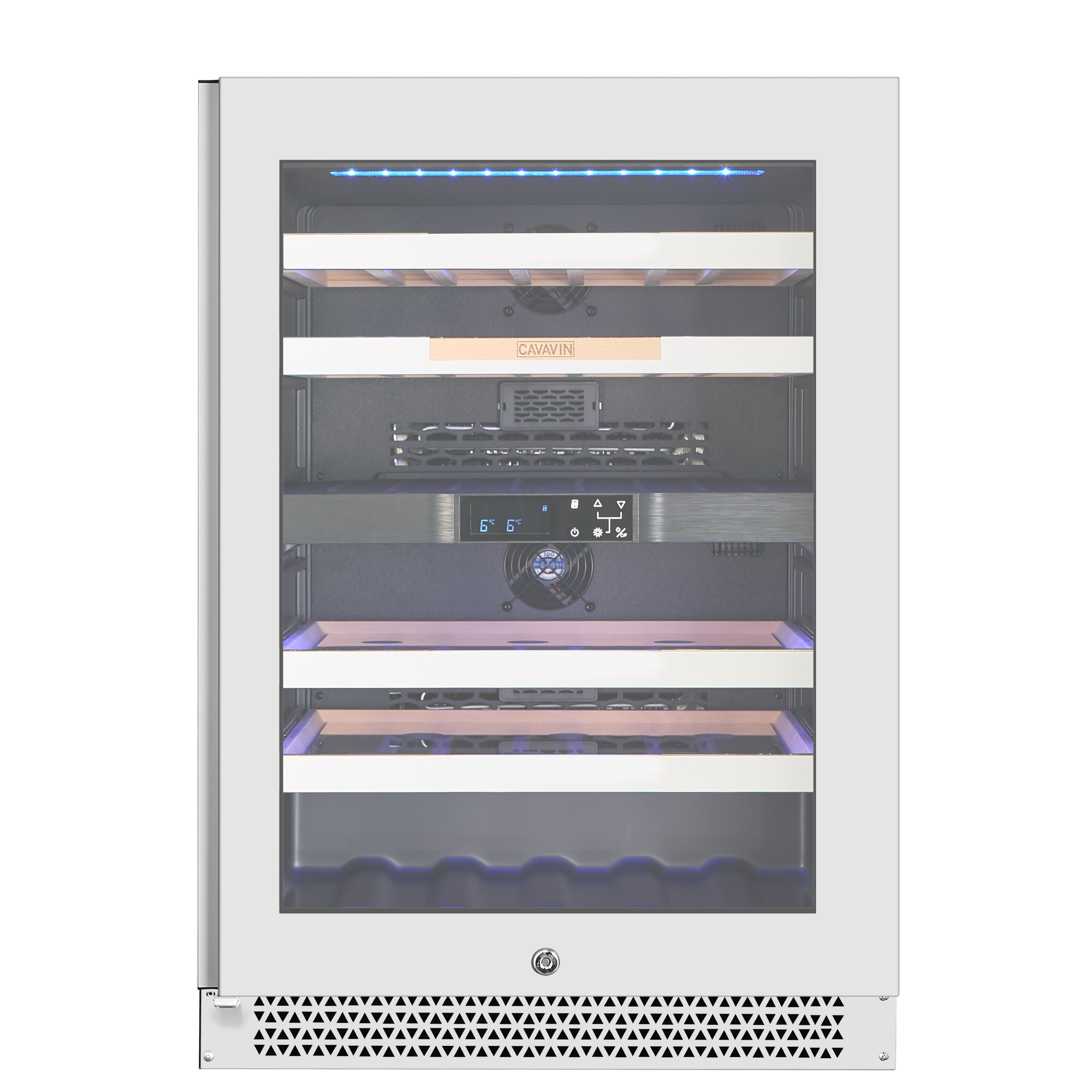 Cavavin Vinoa V-041WBVCFGW – 41-Bottle Wine Cellar (White Full Glass)