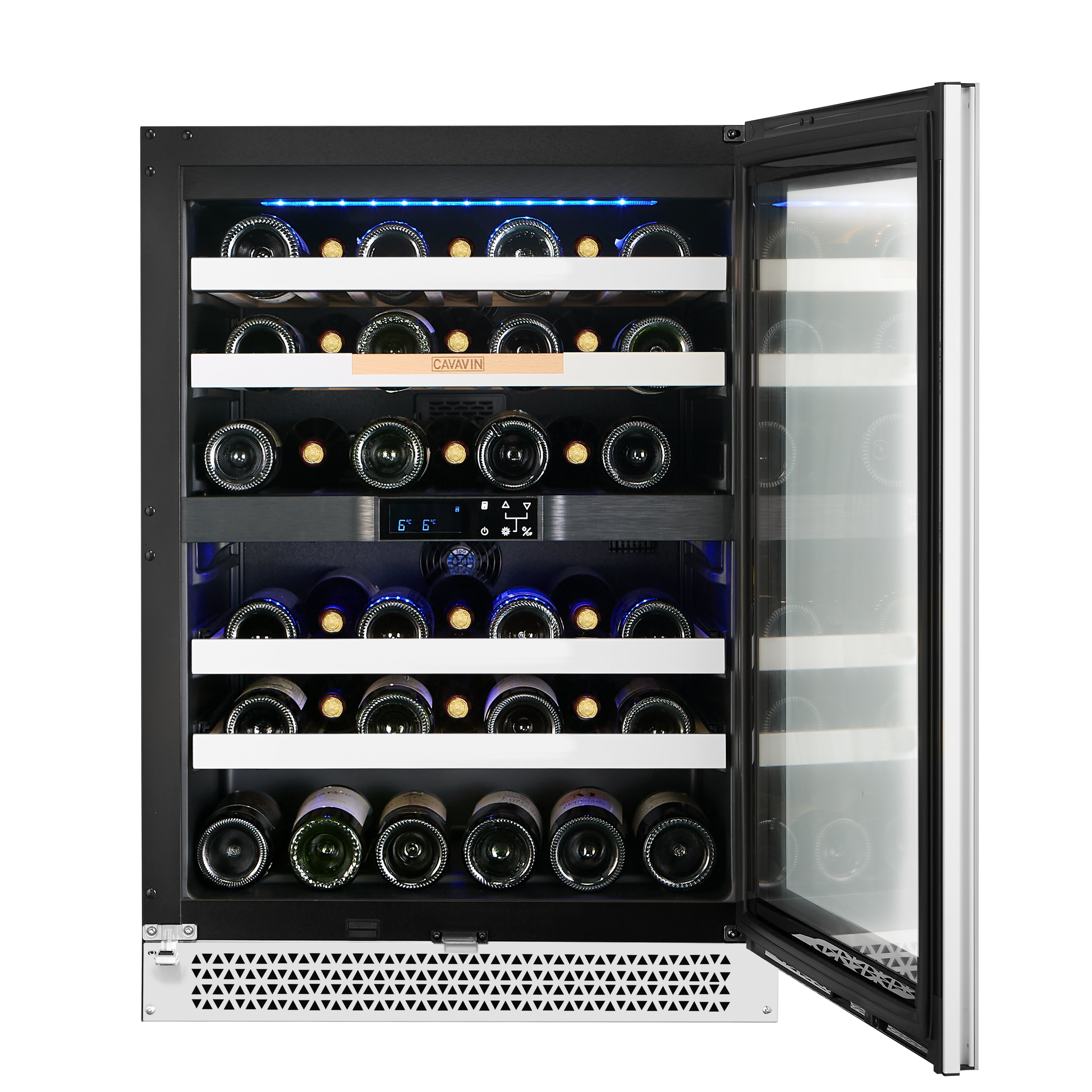 Cavavin Vinoa V-041WBVCFGW – 41-Bottle Wine Cellar (White Full Glass)