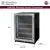 Allavino 24" Wide Reserva Series Stainless Steel Left Hinge Beverage Center