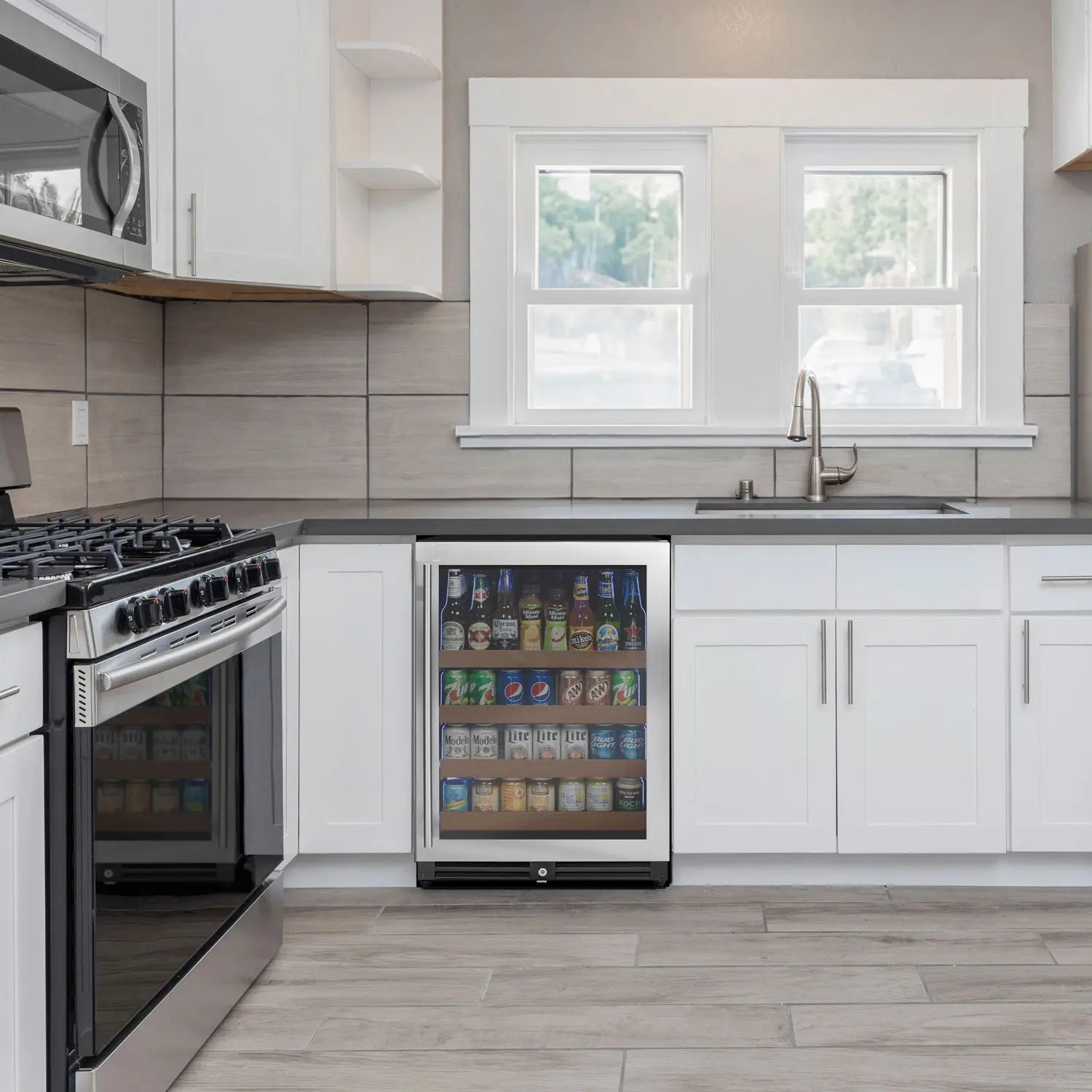 Allavino 24" Wide Reserva Series Stainless Steel Right Hinge Beverage Center