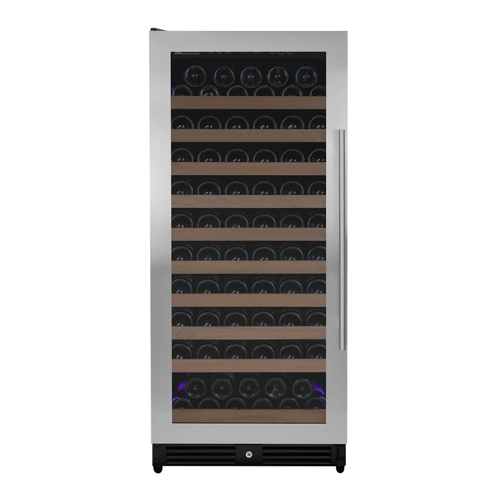 Allavino 119 Bottle 55" Tall Single Zone Left Hinge Stainless Steel Wine Refrigerator