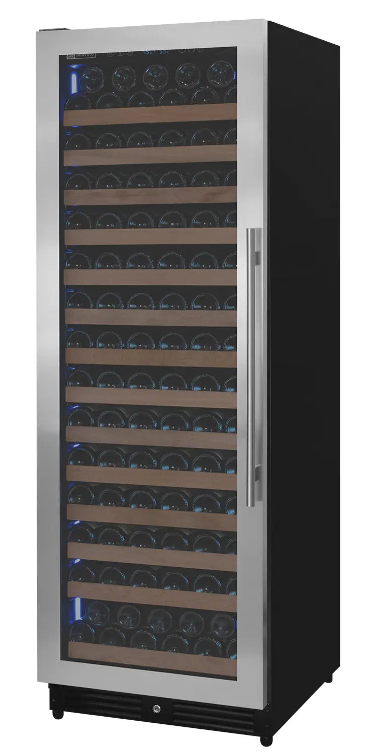 Allavino Reserva Series 163 Bottle 71" Tall Single Zone Left Hinge Stainless Steel Wine Refrigerator