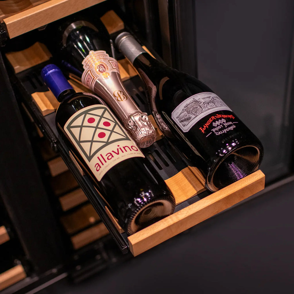 Allavino Reserva Series 36 Bottle Dual Zone Wine Refrigerator with Stainless Steel French Doors