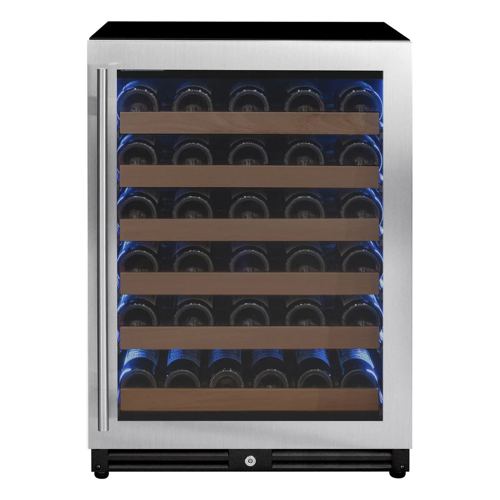 Allavino Reserva Series 51 Bottle Single Zone Built-in Luxury Wine Refrigerator with Stainless Steel Door - Right Hinge